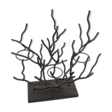 Coral-shaped metal candlestick