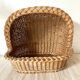 Woven wicker cat basket