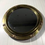 Miroir mural hublot en laiton Deutsche Werkstätten 1950