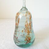 Sulphide / glass pear paperweight Mdina Islands of Malta