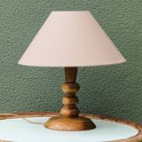 Bedside lamp, turned wood