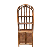 Rattan shelf at canning doors