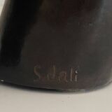 Patinated Bronze Sculpture Statue Signed S. Dali Female Body