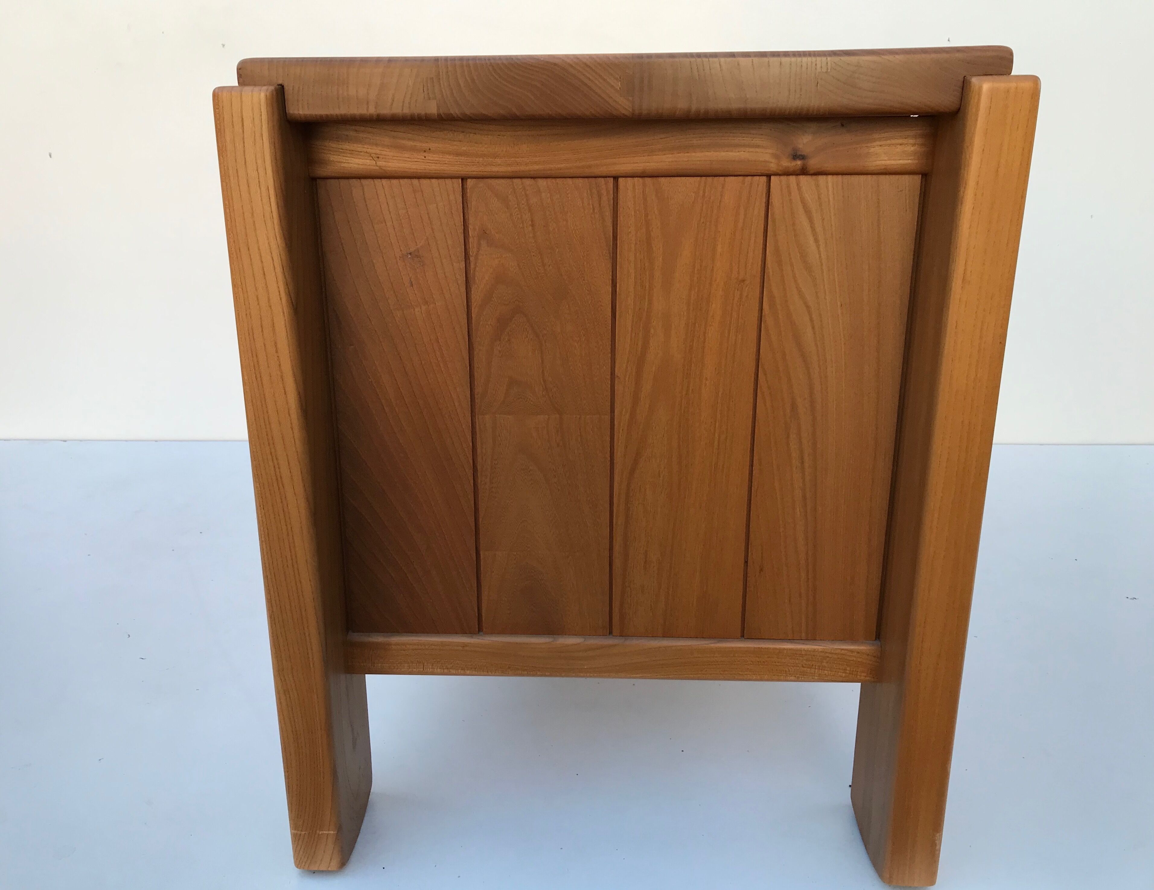 Commodus in solid elm, Maison Regain, 1970s