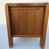 Commodus in solid elm, Maison Regain, 1970s