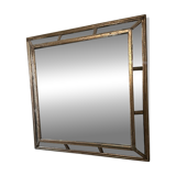 Antique mirror with wooden ornaments