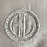 Modernist XL sheet in art deco linen thread L240