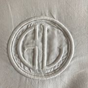 Modernist XL sheet in art deco linen thread L240