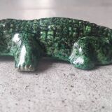 Accolay crocodile in glazed ceramic