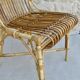 Chaise en rotin des années 60-70