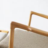 Fauteuil modèle AP-16 et ottoman par Hans J. Wegner pour AP-Stolen, 1951, Set de 2