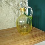 Vintage carafe in fluorine, signed 1930s–40s.