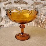 Amber glass cup