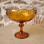 Amber glass cup