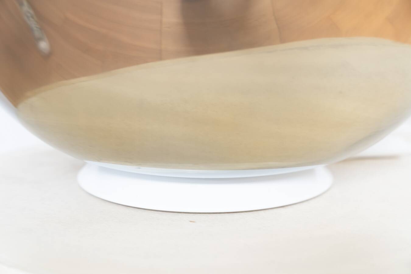 Table lamp or floor lamp in Murano glass, translucent, silver, by Carlo Nason, for Mazzega,