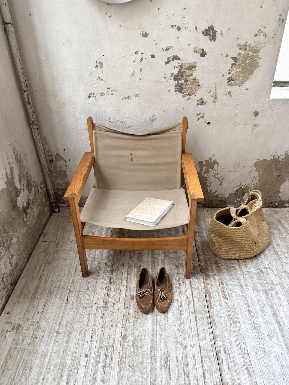 Safari chair in pine by Rold Rastad and Adolf Relling, 1960.