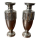 Pair of silver-plated vases/urns from the 1920s/30s.
