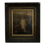 French School Jesus Christ and Saint Peter at the Jordan Ollivier