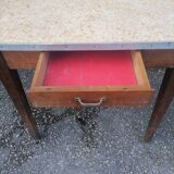 Old small table desk workshop Vintage with drawer