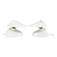 1960s Pair of White Bakelite Table or Wall Lamp, Czechoslovakia