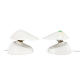 Lampes de table ou murale en bakélite blanche des années 1960, Tchécoslovaquie