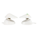 1960s Pair of White Bakelite Table or Wall Lamp, Czechoslovakia
