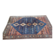 Handmade Yalameh Persian rug 200x300 indigo blue terracotta