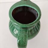 Glazed earthenware pitcher