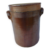 Glazed terracotta pot