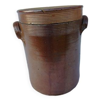 Glazed terracotta pot