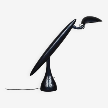 Lampe de Bureau Mid-Century Moderne Bleu Marine Heron par Isao Hosoe pour Luxo, 1994