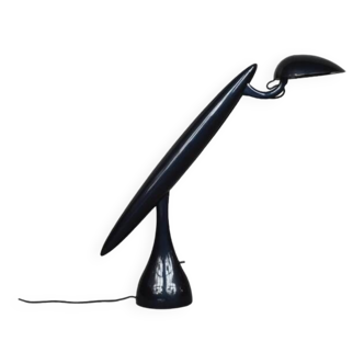 Mid-Century Norwegian Modern Navy Blue Desk Lamp Heron by Isao Hosoe for Luxo, 1994