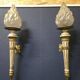 Pair of wall sconces in Louis XVI style – decorative torches