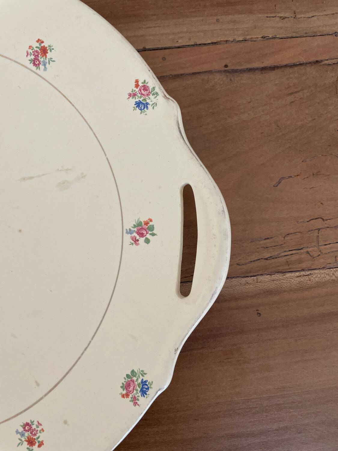 Old porcelain pie dish from Digoin Sarreguemines