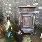 Old grey patinated bedside