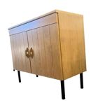 Vintage chest of drawers with steel legs
