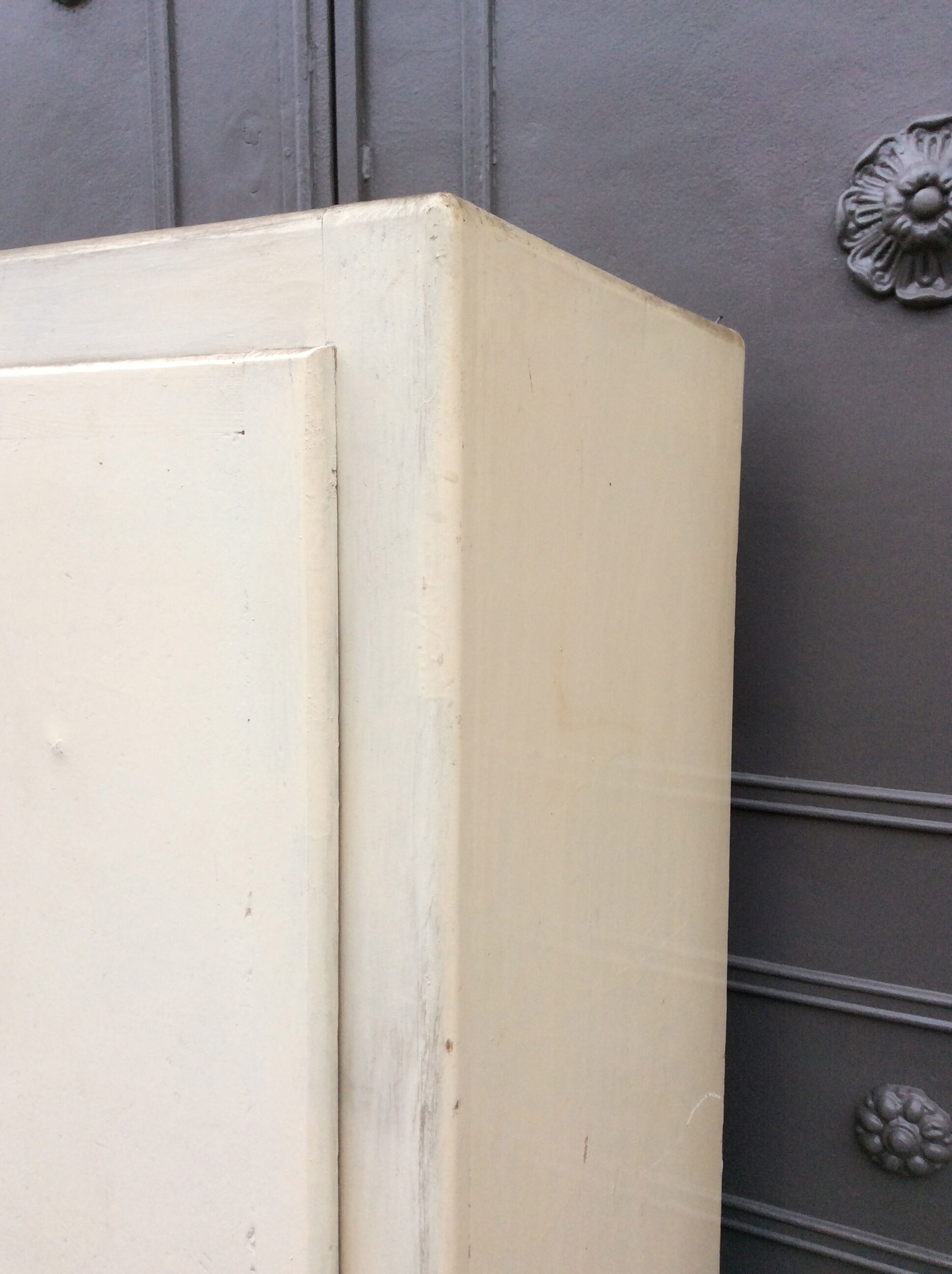 Parisian wardrobe, old rustic vintage mid century broom closet 1950