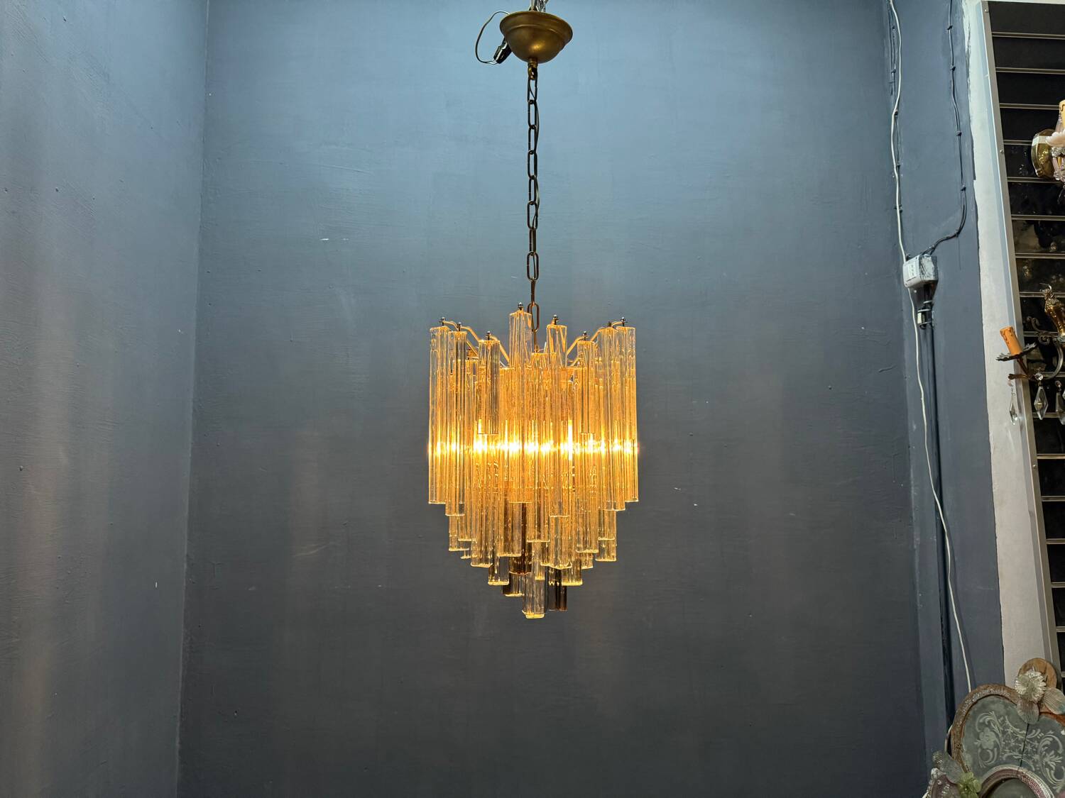 Lustre Trilobi de Murano, années 1970