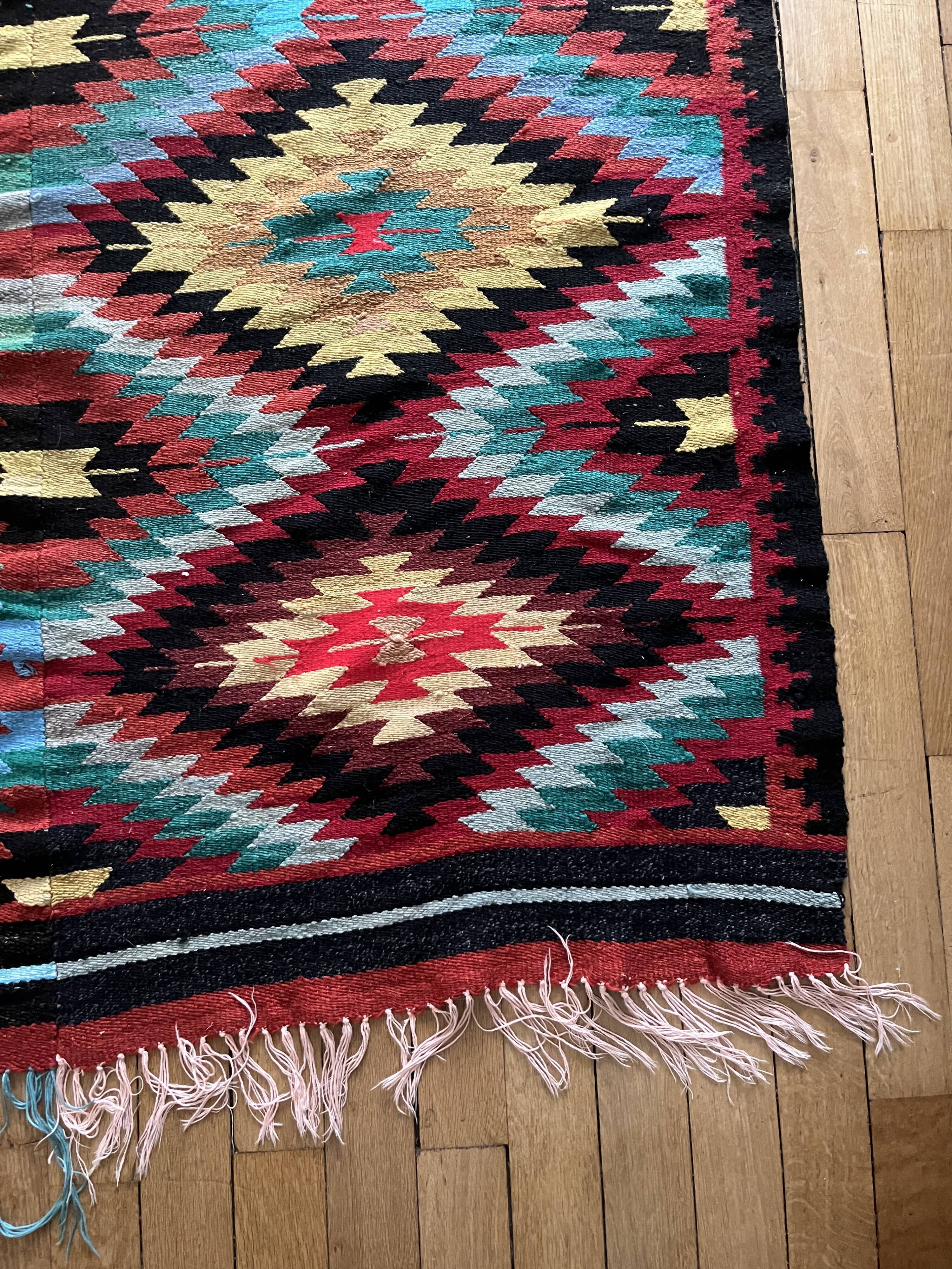 Vintage kilim rug, 246x130 cm