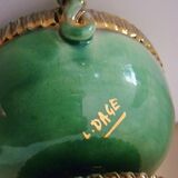 Cup, empty glazed ceramic pocket, signed Louis Dage, 50s