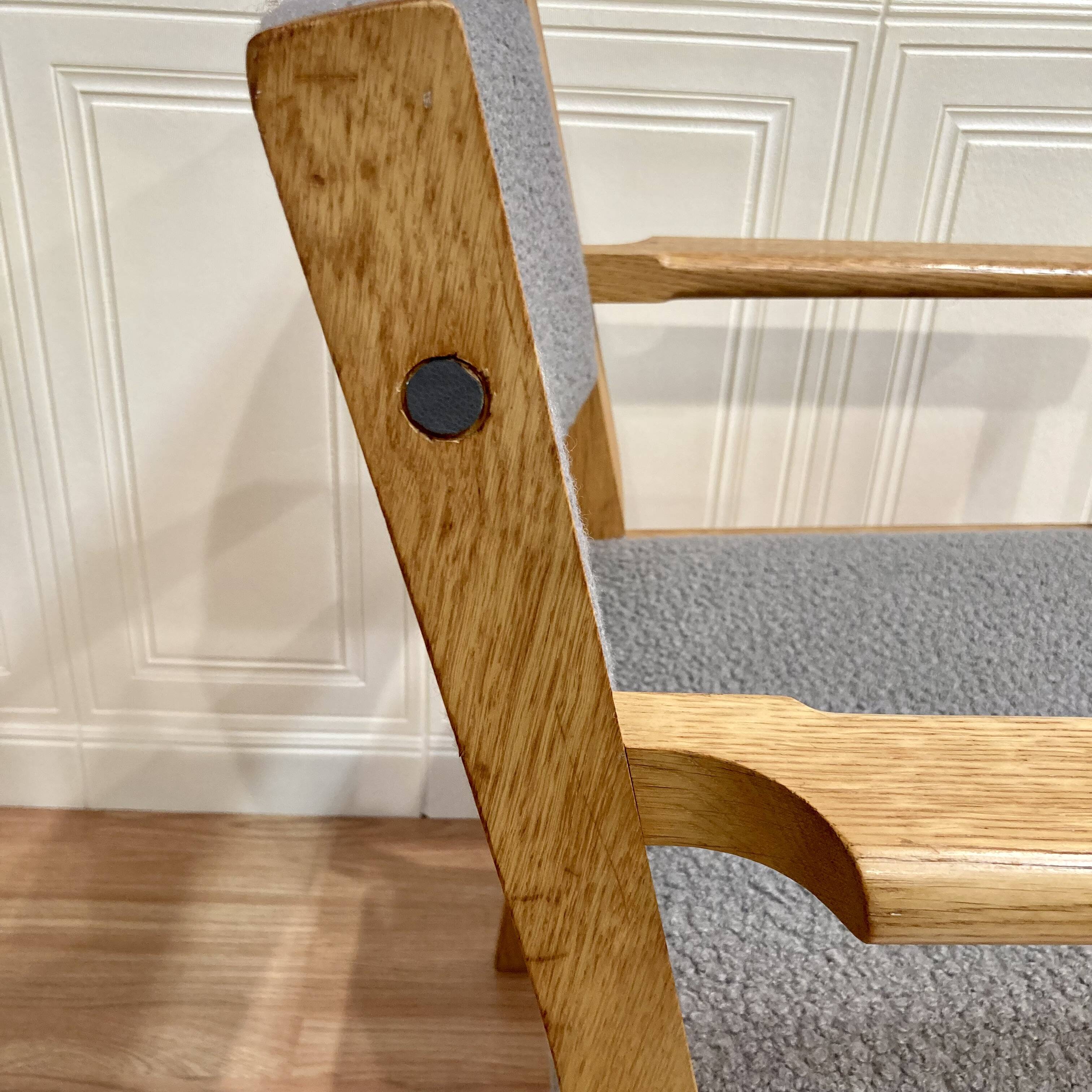 Scandinavian design armchair with "hans wegner" stamp 1960.