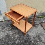 Bamboo bedside and wicker