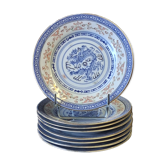 Set of 8 antique Chinese dessert plates in very good condition.