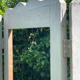 Grey wooden screen