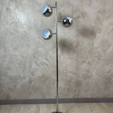 Vintage chrome metal floor lamp