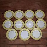 Set of 11 Dessert Plates “Orchies Moulin des Loups”