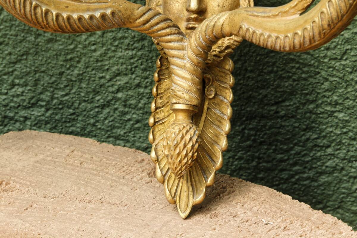 Paire d'appliques en bronze d'époque Empire