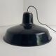 Pair of enamelled industrial workshop suspensions