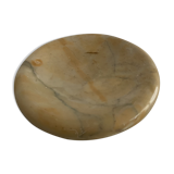 Vintage beige round marble ashtray