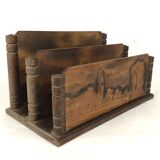 Letter holder range wooden documents